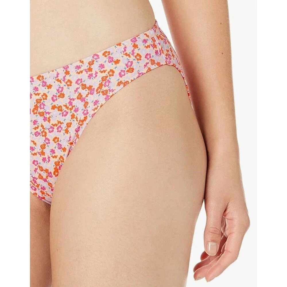 Amazon Essentials Women's Classic Bikini Swimsuit Bottom Floral Large